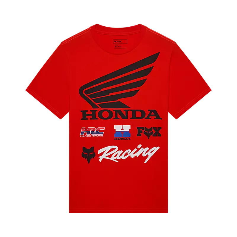 Fox Head Honda 195 Original Tee-S-Red-BRINK