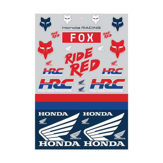 Fox Head Honda Track Sticker Pack-One Size-Multi-BRINK