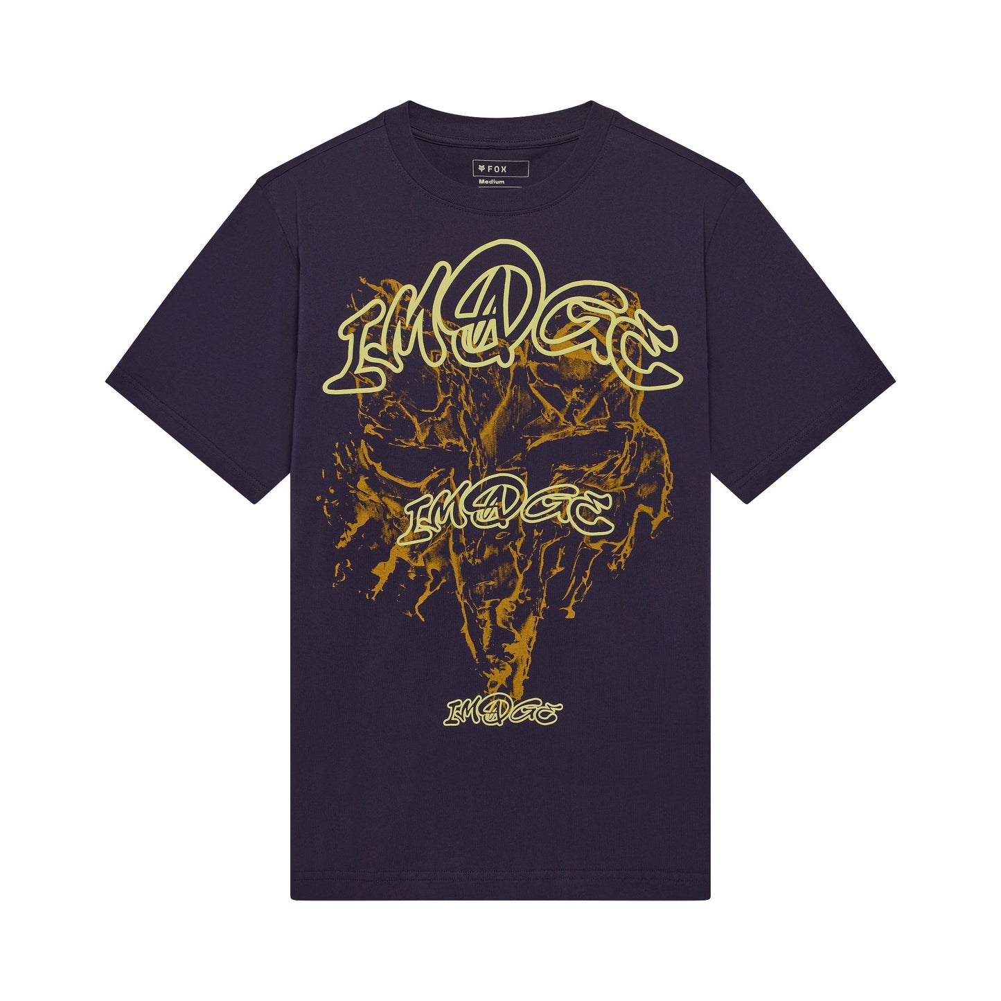 Fox Head IMAGE Print Oversized Tee 2026-S-Plum Perfect-BRINK