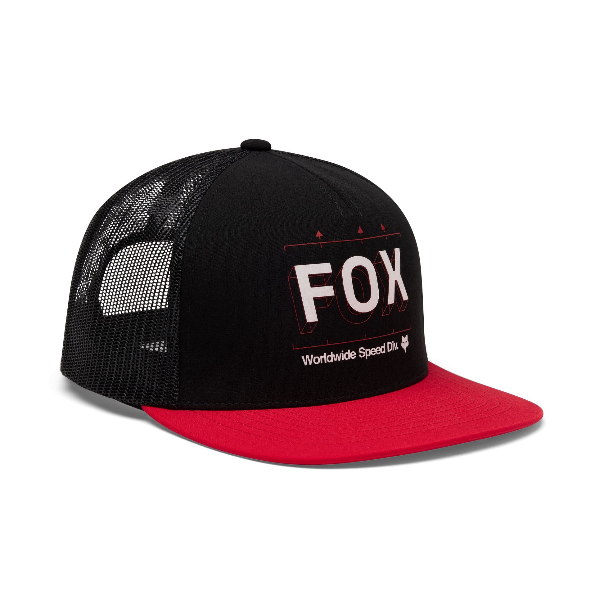 Fox Head IMAGE Print Snapback Trucker Hat 2026-One Size-Black-BRINK