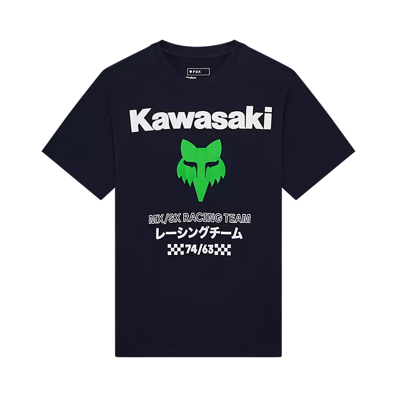 Fox Head Kawasaki Oversized Tee-S-Midnight-BRINK
