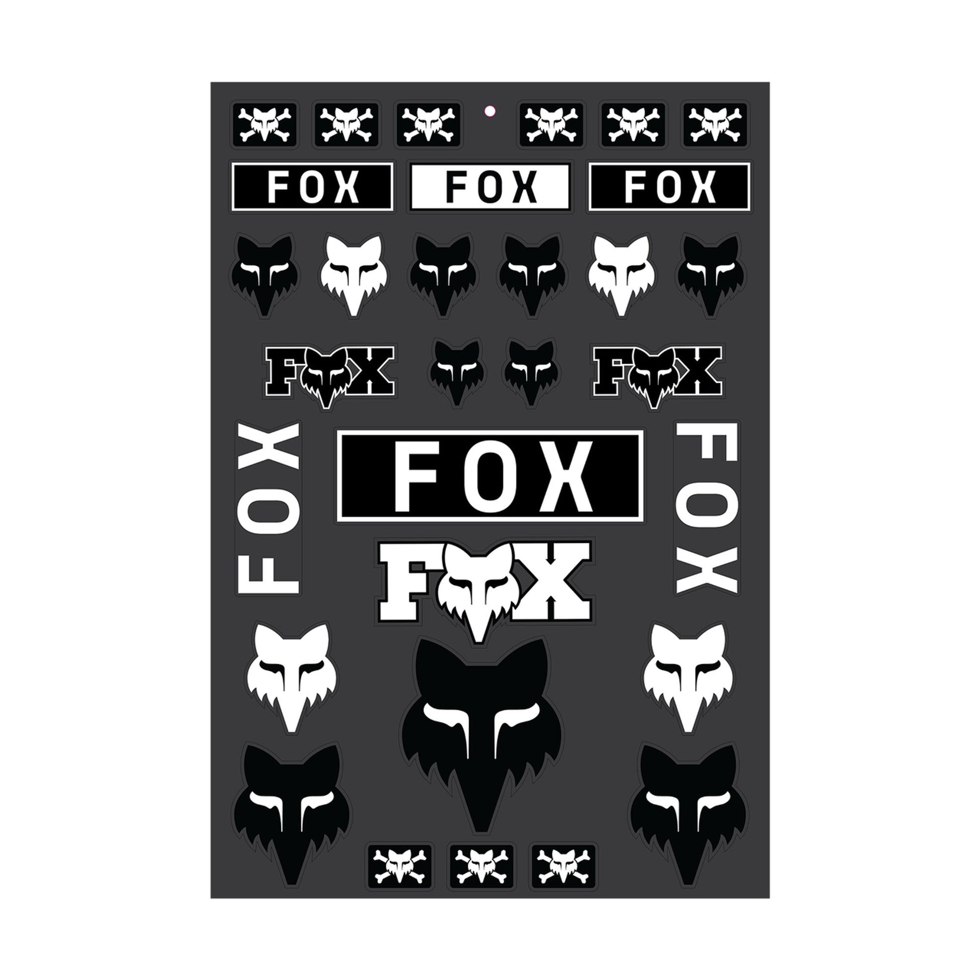 Fox Head Legacy Track Sticker Pack-One Size-Black-BRINK