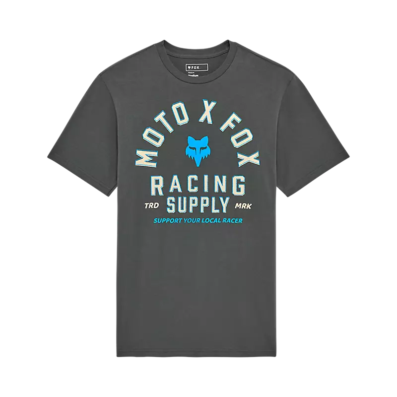 Fox Head Local Racer SS Prem Tee 2025-S-Dark Shadow-BRINK