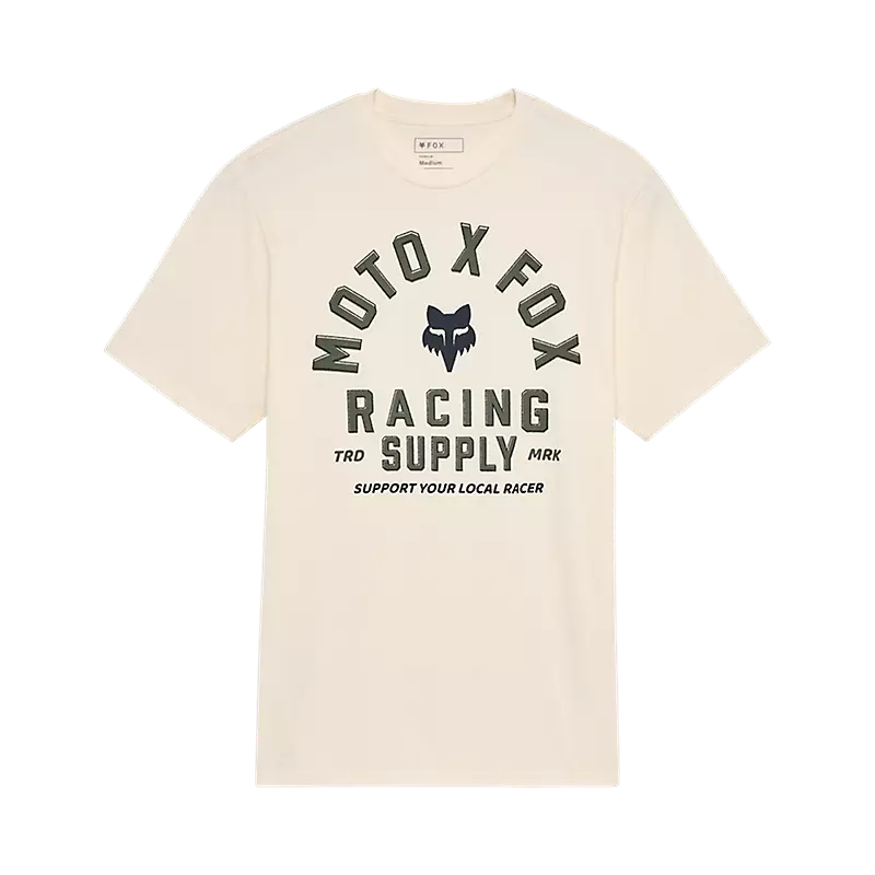 Fox Head Local Racer SS Prem Tee 2025-S-Off White-BRINK