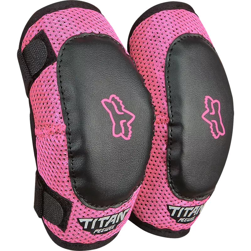 Fox Head Peewee Titan Elbow Guard-M/L-Black / Pink-BRINK