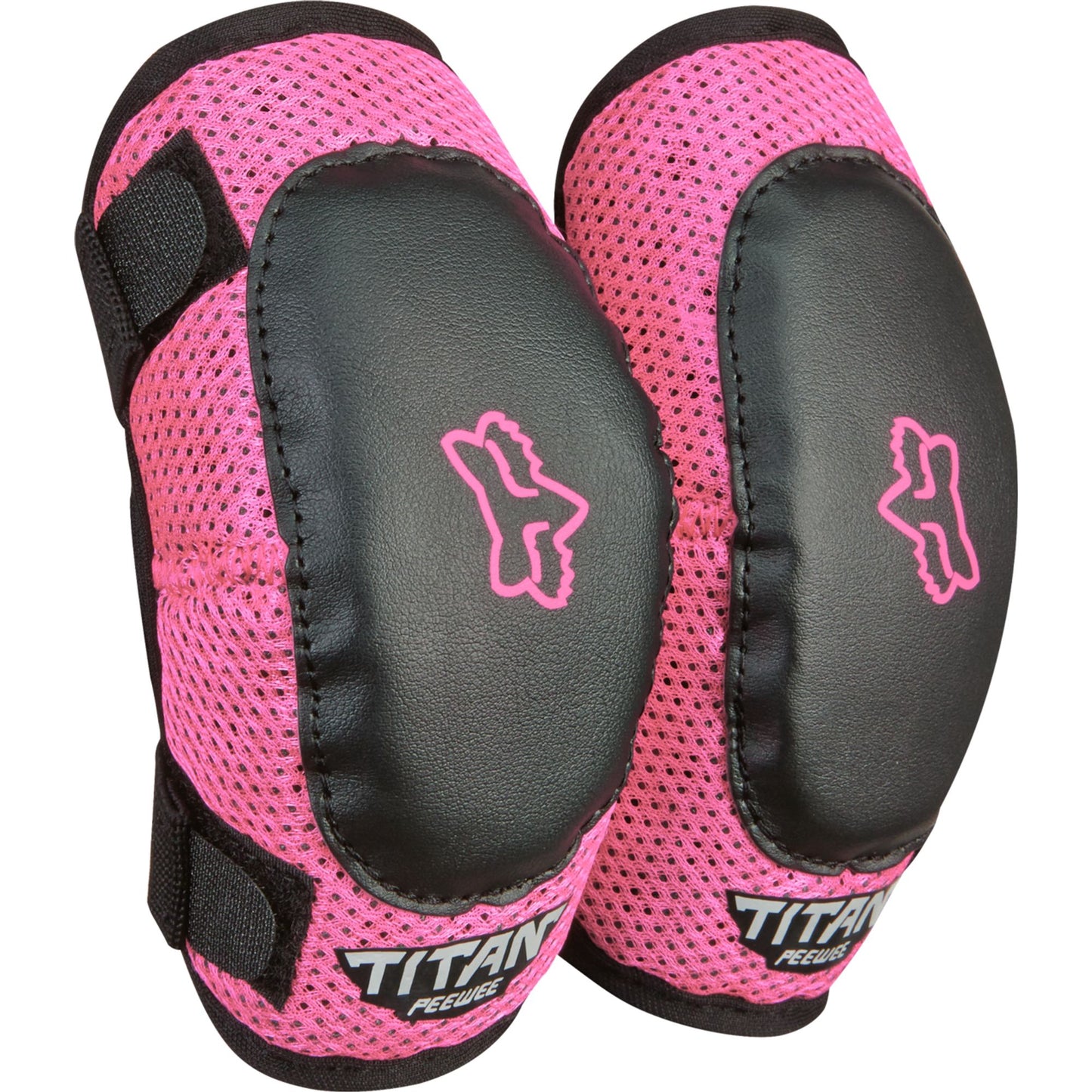 Fox Head Peewee Titan Elbow Pads-S / M-Black / Pink-BRINK