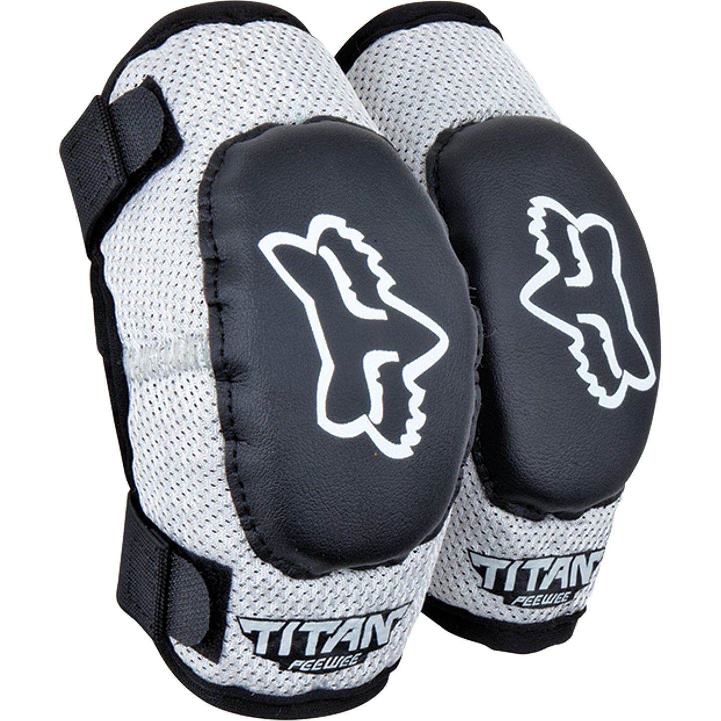 Fox Head Peewee Titan Elbow Pads-S / M-Black / Silver-BRINK