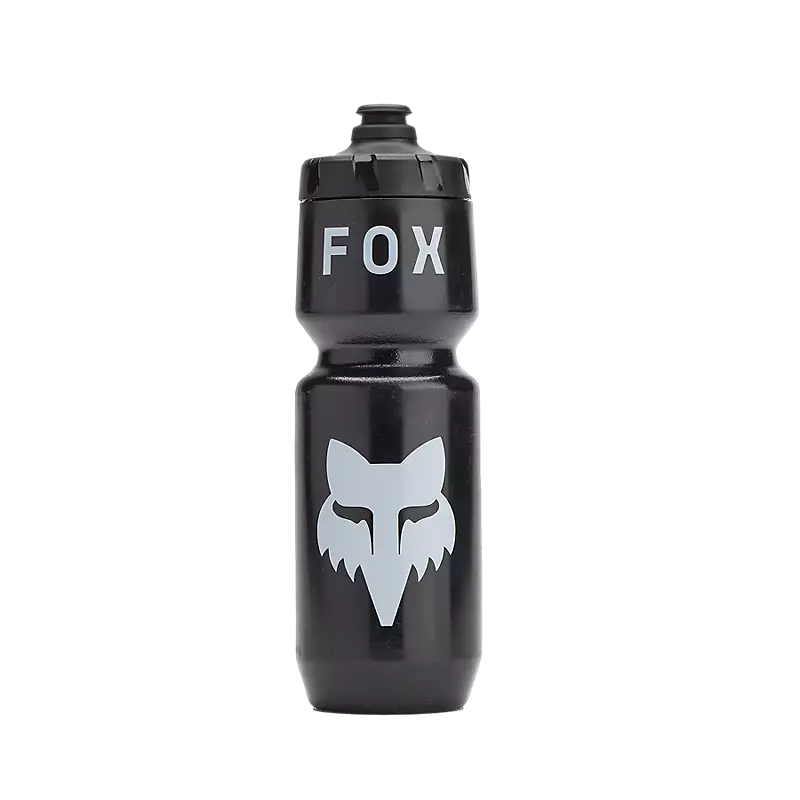 Fox Head Purist Water Bottle 2025-26oz-Black-BRINK