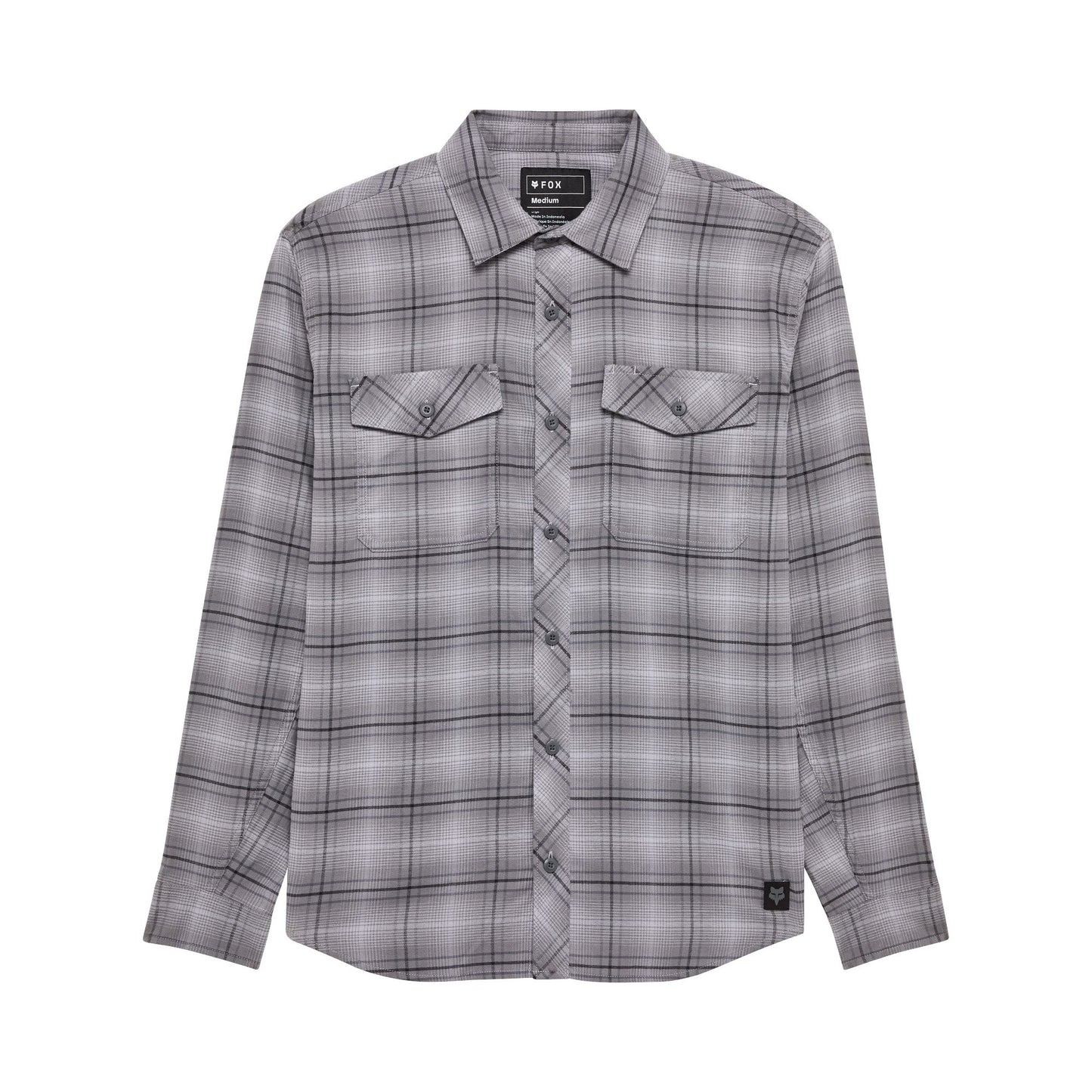Fox Head Survivalist Stretch Long Sleeve Flannel 2026-S-Light Grey-BRINK