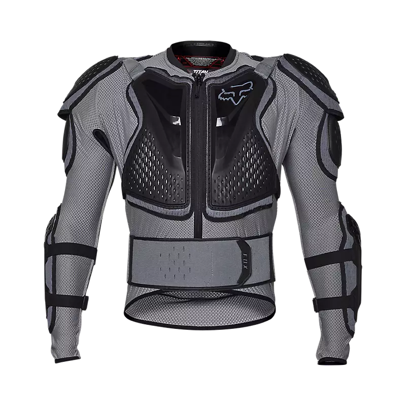 Fox Head Titan Sport Chest Guard Jacket-S-Cloud Grey-BRINK