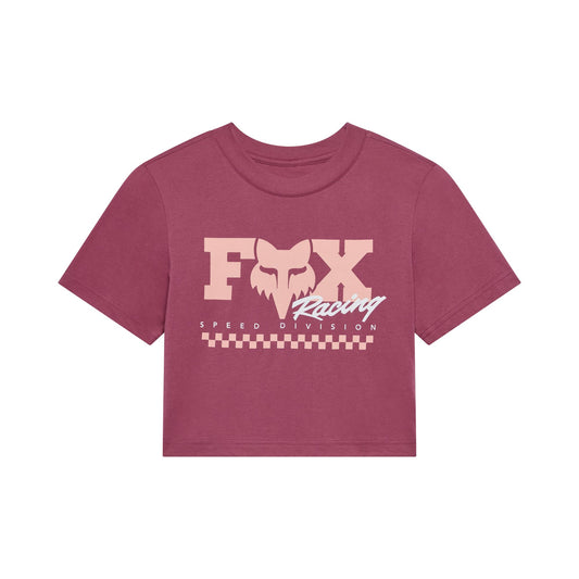 Fox Head Women's Checker Baby Tee 2026-XS-Berry-BRINK