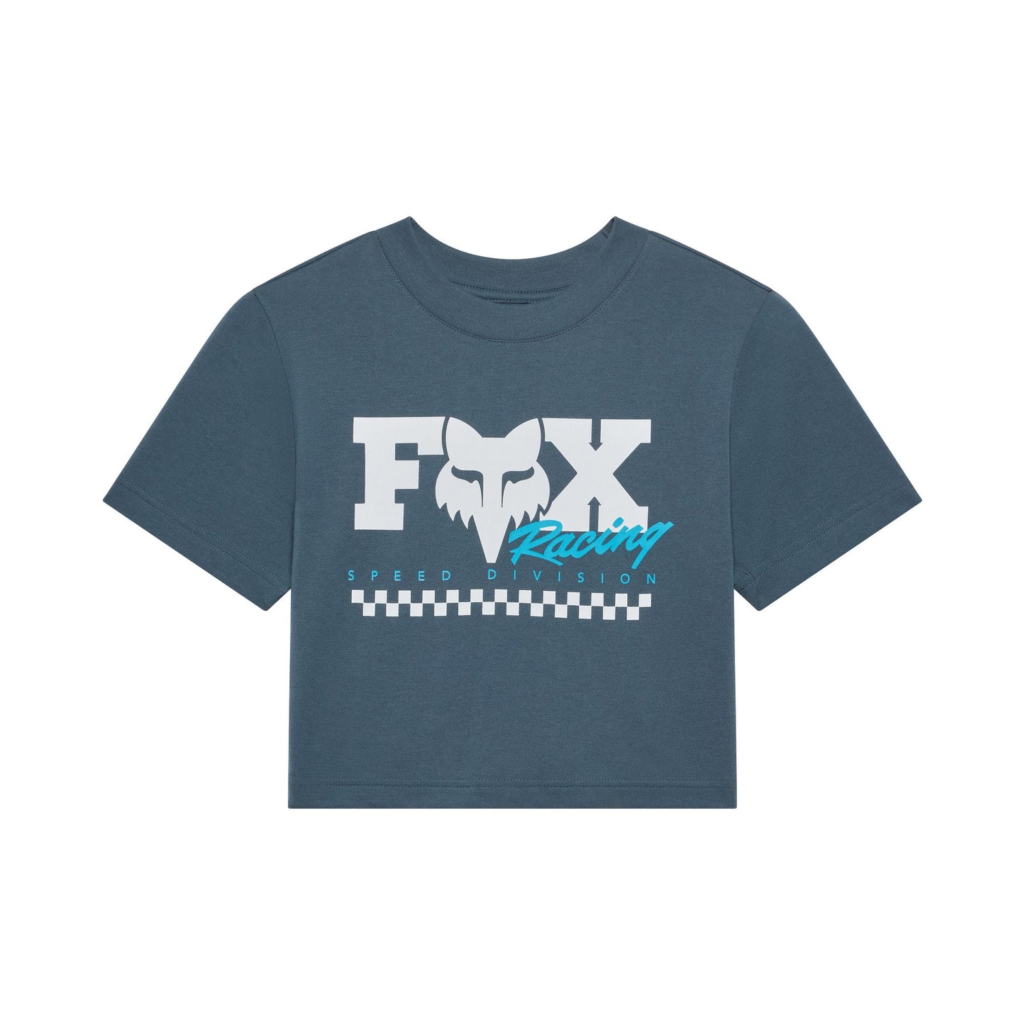 Fox Head Women's Checker Baby Tee 2026-XS-Deep Cobalt-BRINK