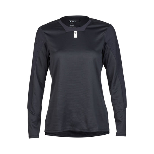 Fox Head Womens Defend Long Sleeve Jersey-XS-Black-BRINK