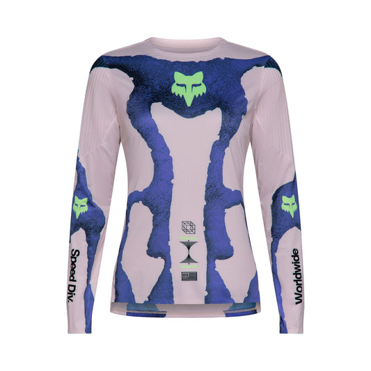 Fox Head Womens Flexair Awareness LE Long Sleeve Jersey 2026-XS-Chalk-BRINK