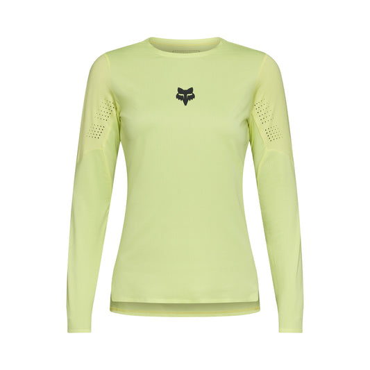 Fox Head Womens Flexair Long Sleeve Jersey 2026-XS-Lime-BRINK