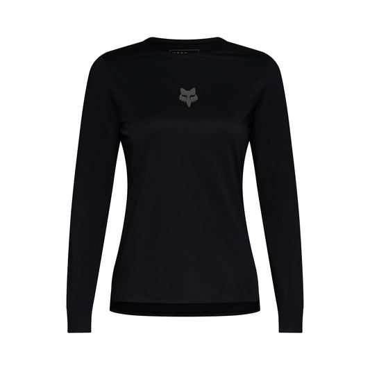 Fox Head Womens Flexair Long Sleeve Jersey-XS-Black-BRINK