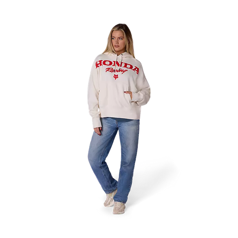 Fox Head Womens Honda Pullover Hoodie-XS-Off White-BRINK