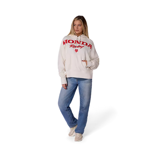 Fox Head Womens Honda Pullover Hoodie-XS-Off White-BRINK