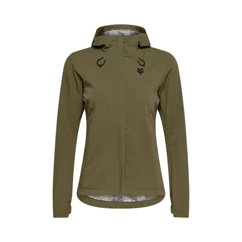 Fox Head Womens Ranger Water Jacket-XS-Olive Green-BRINK