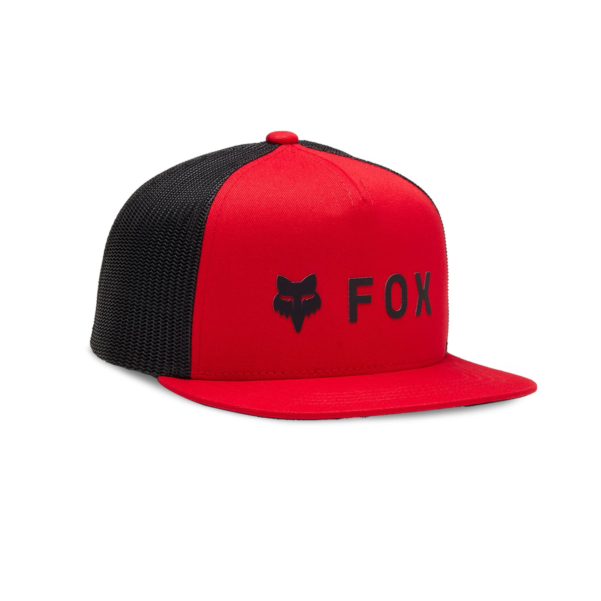 Fox Head Youth Absolute Mesh Snapback Hat-One Size-Flame Red-BRINK