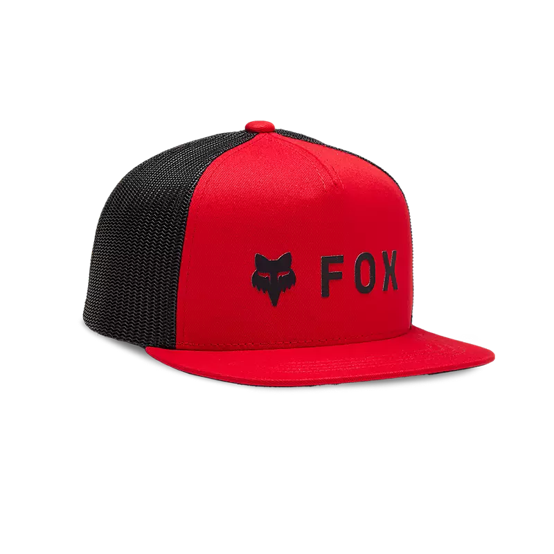 Fox Head Youth Absolute Snapback Mesh Hat-One Size-Flame Red-BRINK