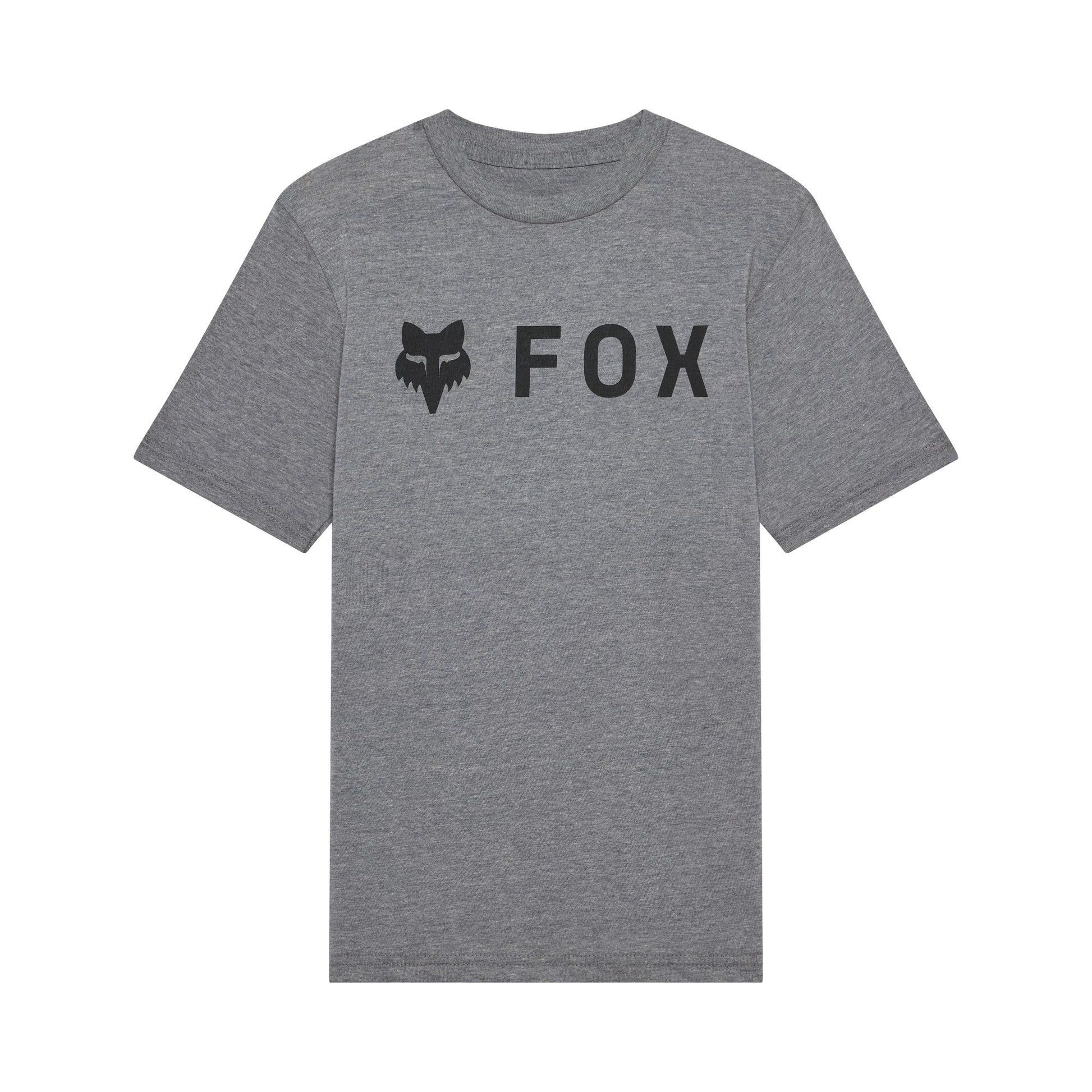 Fox Head Youth Absolute Tee-YS-Heather Dark Grey-BRINK