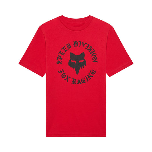 Fox Head Youth Badge Tee 2026-YS-Tibetan Red-BRINK