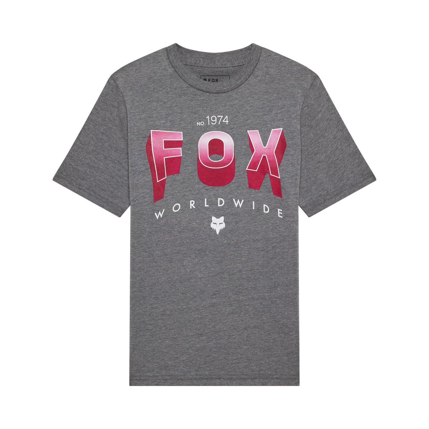 Fox Head Youth Block Tee 2026-YS-Heather Dark Grey-BRINK