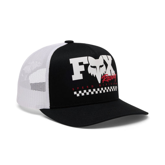 Fox Head Youth Checker Mesh Trucker Hat 2026-One Size-Black-BRINK