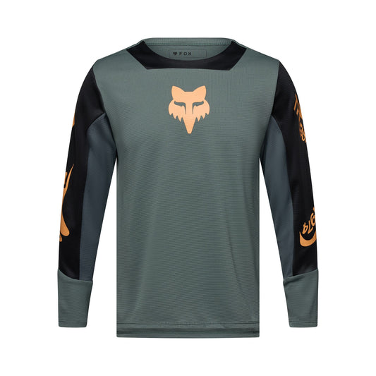 Fox Head Youth Defend Creation Long Sleeve Jersey-YS-Sage-BRINK