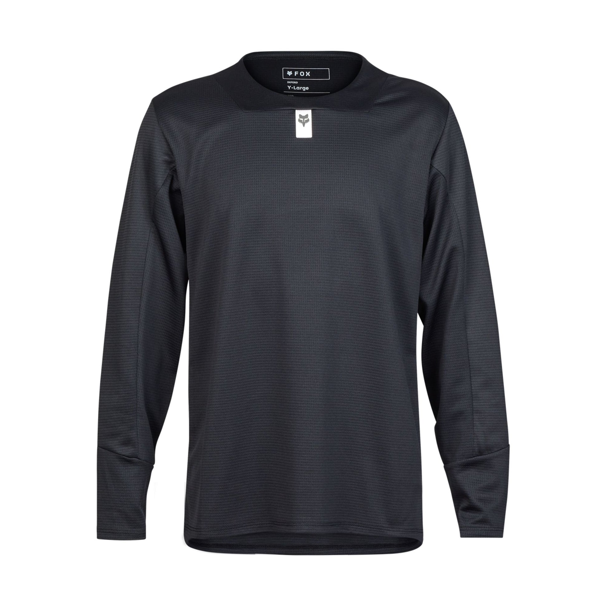 Fox Head Youth Defend Long Sleeve Jersey-YS-Black-BRINK