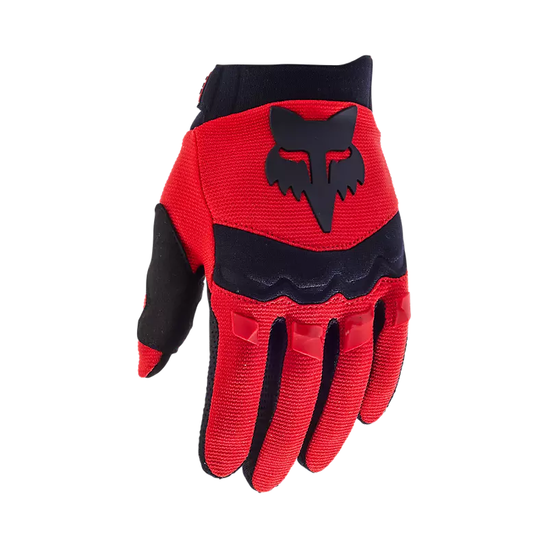 Fox Head Youth Dirtpaw Glove-YXS-Fluorescent Red-BRINK