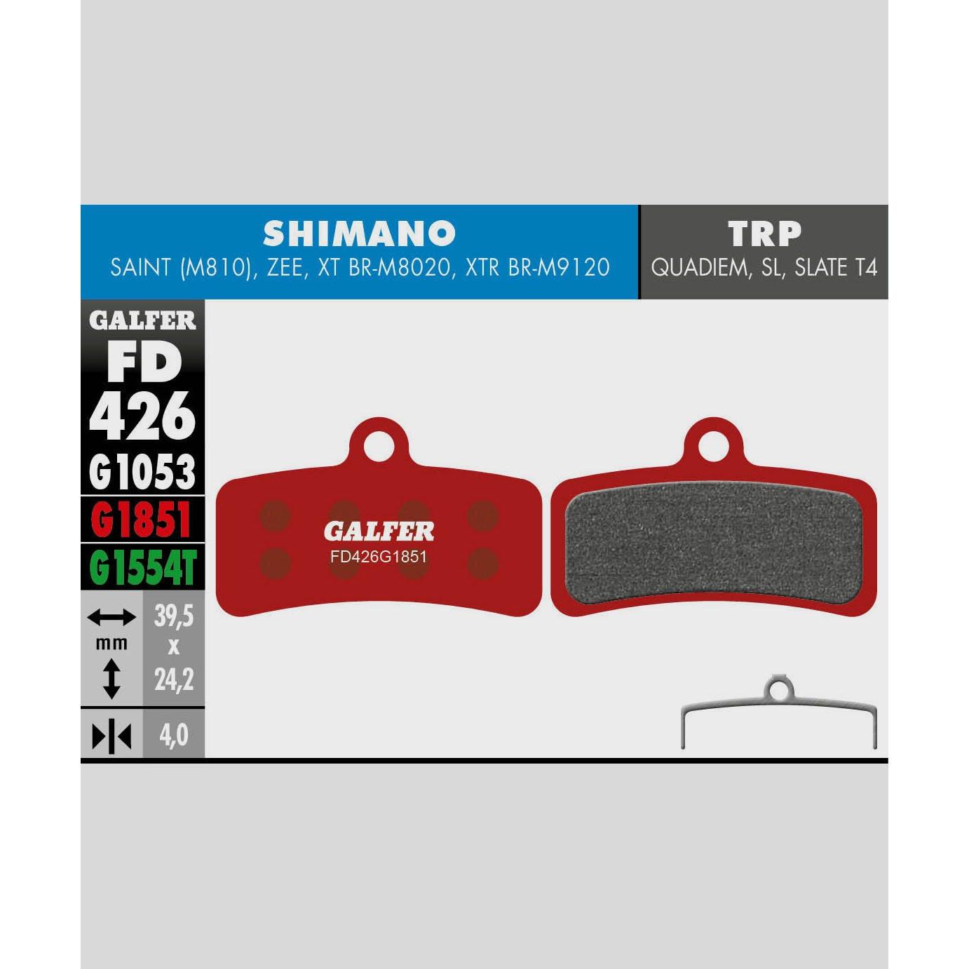Galfer Advanced Disc Brake Pads - Bulk 30 Sets-Shimano Saint / Zee, TRP DH-Steel-BRINK