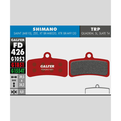 Galfer Advanced Disc Brake Pads - Bulk 30 Sets-Shimano Saint / Zee, TRP DH-Steel-BRINK