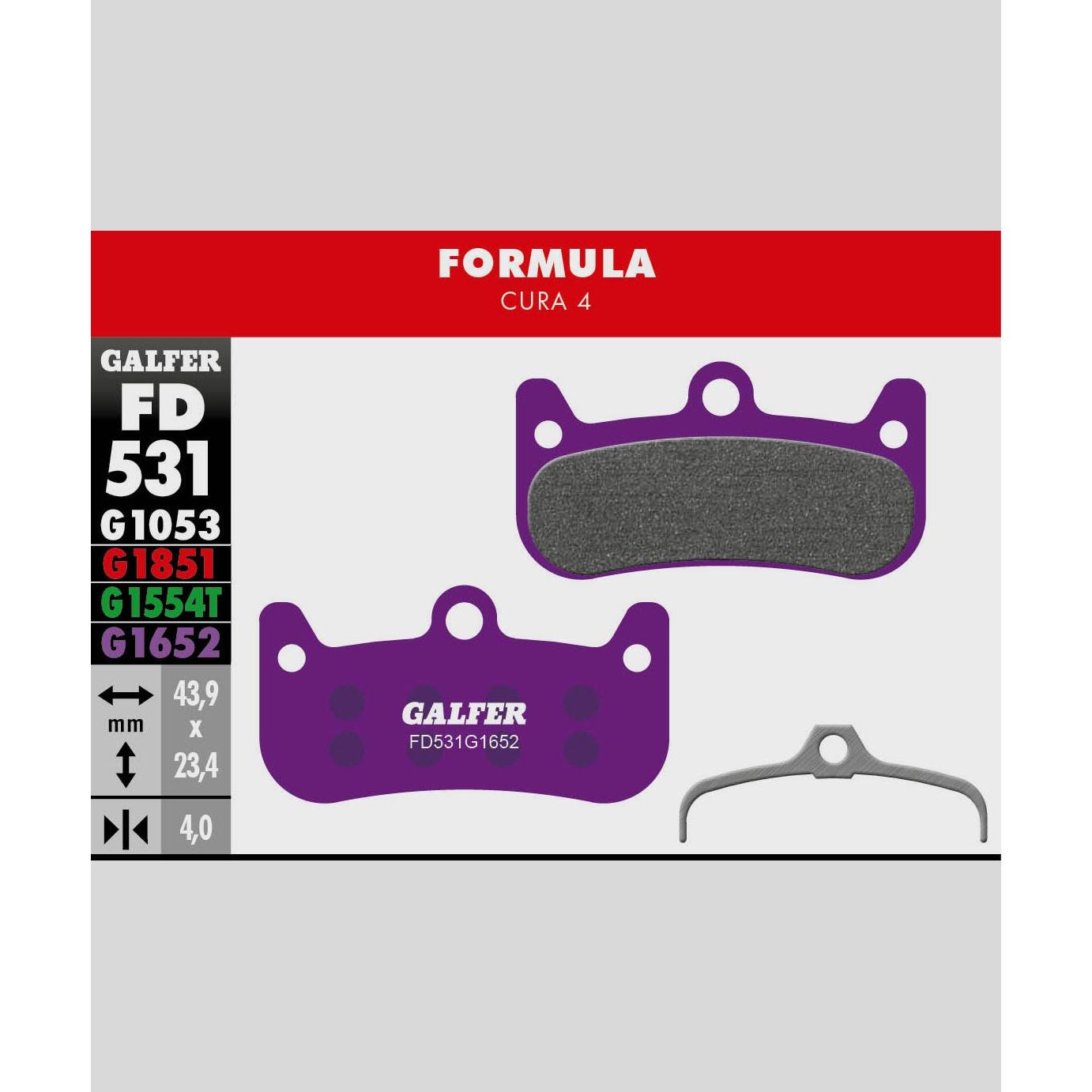 Galfer E-Bike Disc Brake Pads-Formula Cura 4-Steel-BRINK