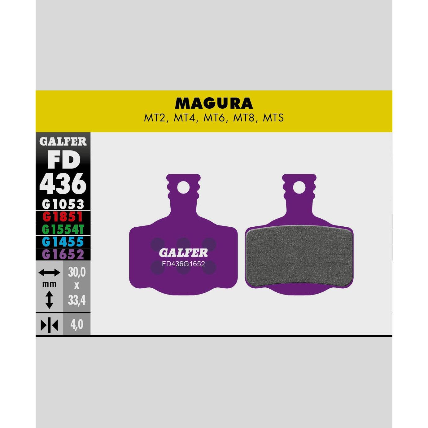 Galfer E-Bike Disc Brake Pads-Magura MT2 / MT4 / MT6 / MT8-Steel-BRINK