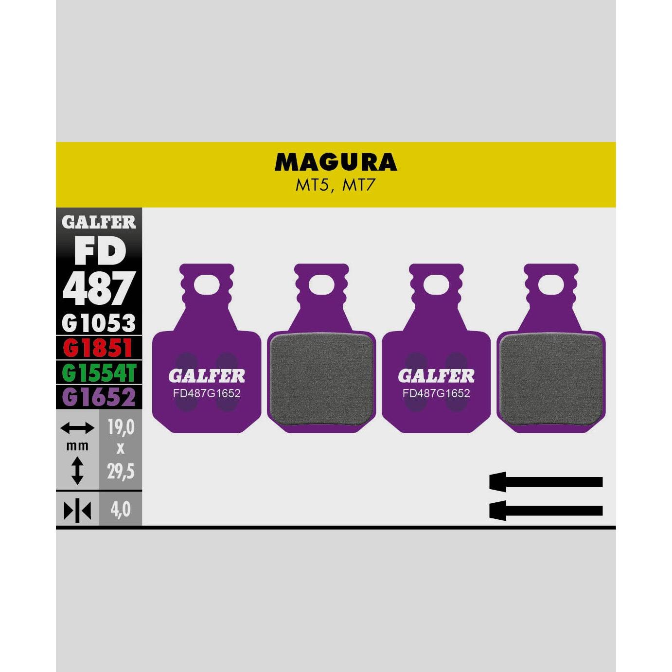 Galfer E-Bike Disc Brake Pads-Magura MT5 / MT7-Steel-BRINK