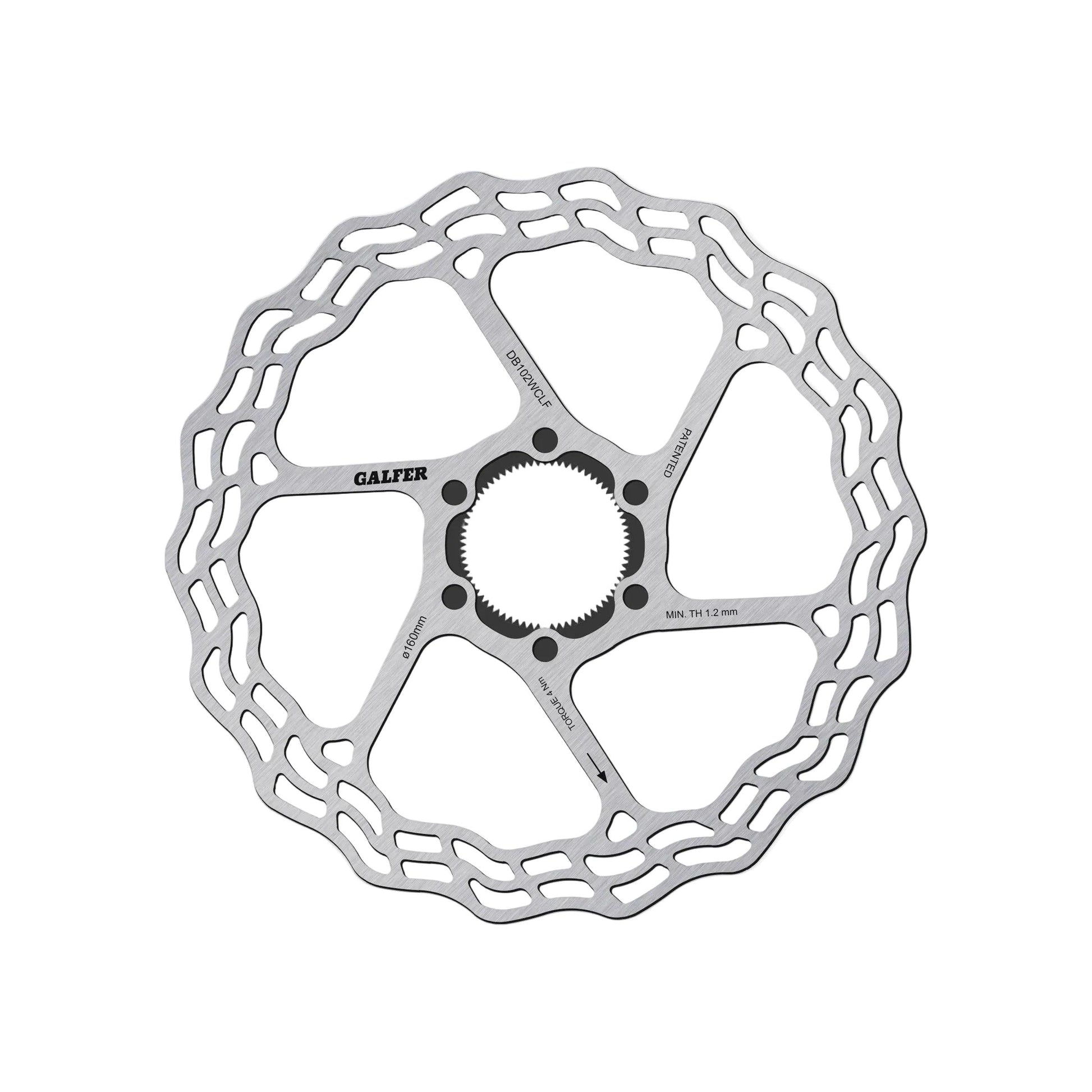 Galfer Fulcrum Wave Road Rotor-Centre Lock-160 x 1.8mm-BRINK