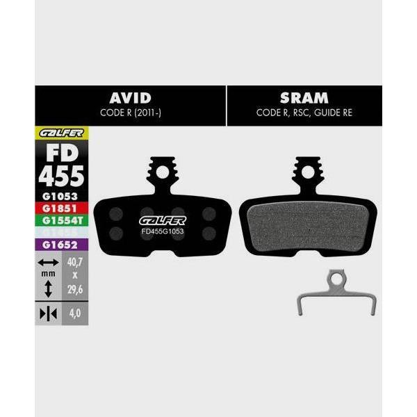 Galfer Performance Disc Brake Pads - Bulk 30 Sets-SRAM Large Code-Steel-BRINK