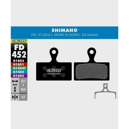 Galfer Performance Disc Brake Pads - Bulk 30 Sets-Shimano XTR 2011 / Deore XT M7-Steel-BRINK