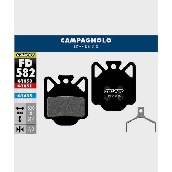 Galfer Performance Disc Brake Pads-Campagnolo Ekar-Steel-BRINK