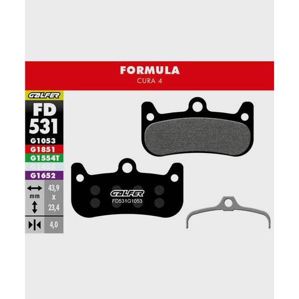 Galfer Performance Disc Brake Pads-Formula Cura 4-Steel-BRINK