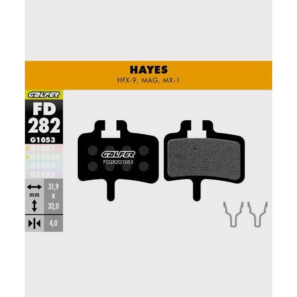 Galfer Performance Disc Brake Pads-Hayes HFX-9 / MAG / MX-1-Steel-BRINK