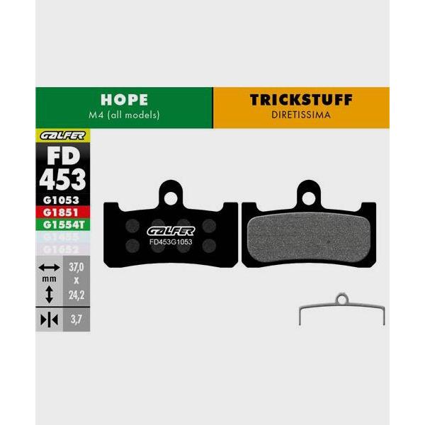 Galfer Performance Disc Brake Pads-Hope M4, Trickstuff Diretissima-Steel-BRINK