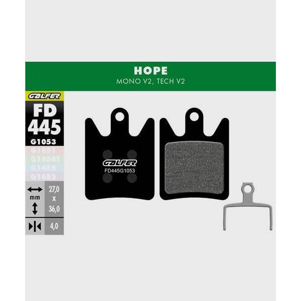 Galfer Performance Disc Brake Pads-Hope Mono V2 / Tech V2-Steel-BRINK