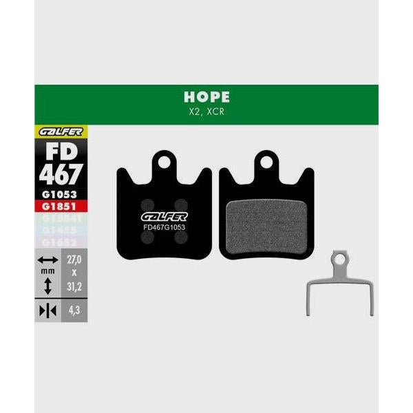 Galfer Performance Disc Brake Pads-Hope X2 / XCR-Steel-BRINK