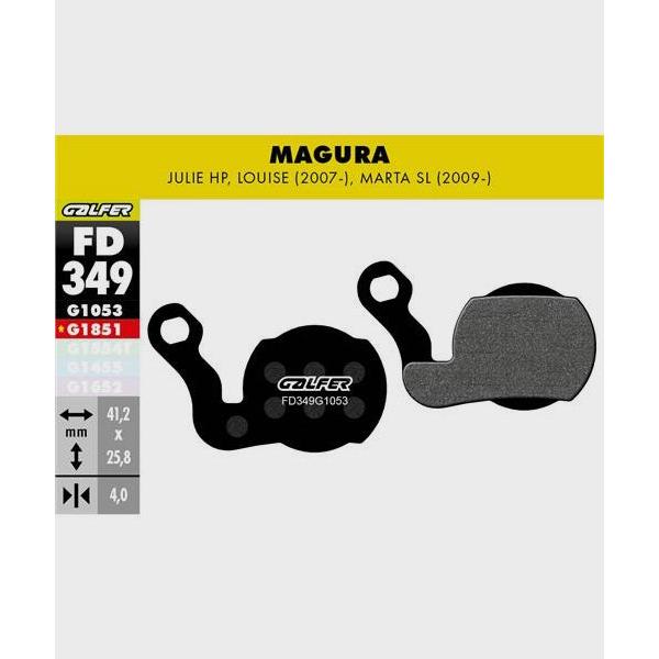 Galfer Performance Disc Brake Pads-Magura Julie HP / Louise-Steel-BRINK