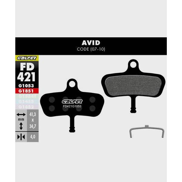 Galfer Performance Disc Brake Pads-SRAM Code (2007-2010 )-Steel-BRINK