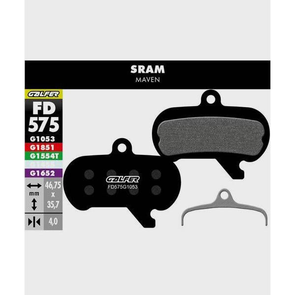 Galfer Performance Disc Brake Pads-SRAM Extra Large Maven-Steel-BRINK