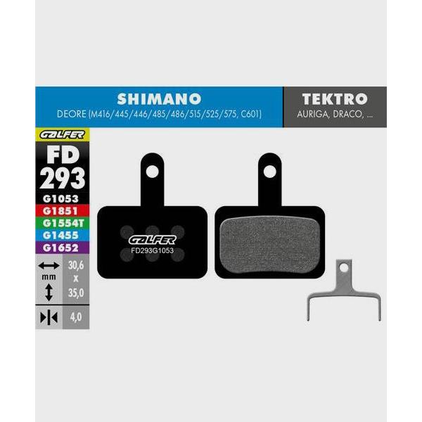 Galfer Performance Disc Brake Pads-Shimano Deore, Tektro Auriga / Draco-Steel-BRINK